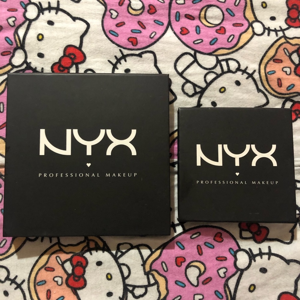 Two NYX empty magnetic palettes